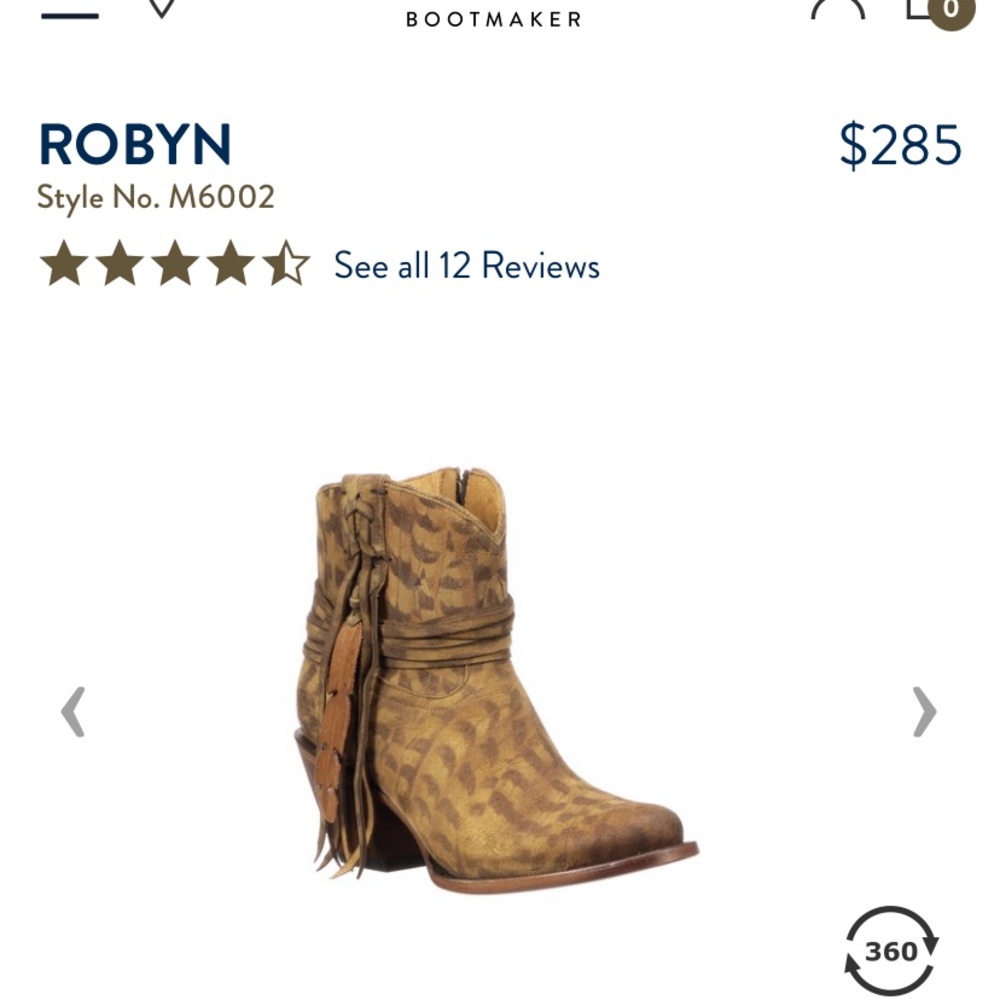 Lucchese Robyn fringe booties